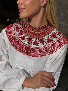 Necklace "Rose flower" red color 2386 photo