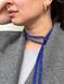 Braided lariat harness in blue 637 photo 6