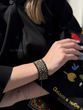 Bracelet "Yavorina" black with colored ornament 683-5 photo