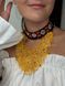 A set of "Barva" silk scarf and an airy yellow necklace 164 photo 1