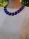 Set of necklace "Shine" and earrings in blue 758 photo 2