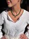 Single-row necklace "Lelitka" made of natural malachite stones 2299 photo 1