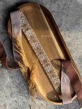 Ribbon necklace "Starfall" cappuccino color 211 photo