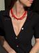 Necklace "Flowering Soul" red 2397 photo 3