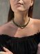 Black and green snake necklace 1051 photo 1