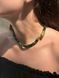 Black and green snake necklace 1051 photo 3