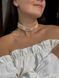 Ribbon necklace "Starfall" cappuccino color 211 photo 3