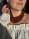 Set of necklace "Constellation" brown (short) and earrings 513 photo 1