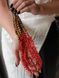 "Red Poppy" natural stone necklace 2544 photo 6