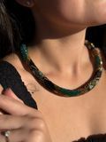 Necklace-harness "Snake" emerald 1053 photo