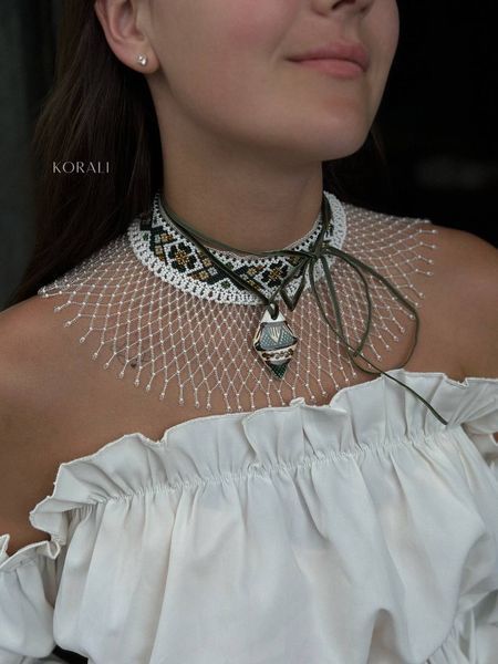 Set of crisis "Merezhka", a strongman and a ceramic pendant 1016 photo