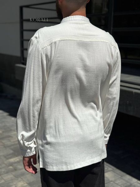 Men's embroidered shirt "Light of the first dawn" 796 photo