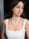 Necklace "Vyshyvanka" white and gold 2442 photo 2