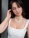 Necklace "Vyshyvanka" white and gold 2442 photo 5