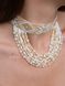 Necklace "Vyshyvanka" white and gold 2442 photo 4