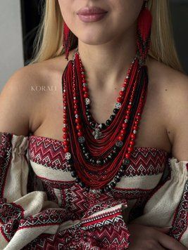 Set of natural stone bracelet and earrings 2170 photo