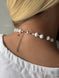 Set of white multi-row beads and white "Corals" necklace 2072 photo 10