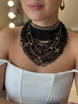 Black and gold set "Stozhari" 2153 photo