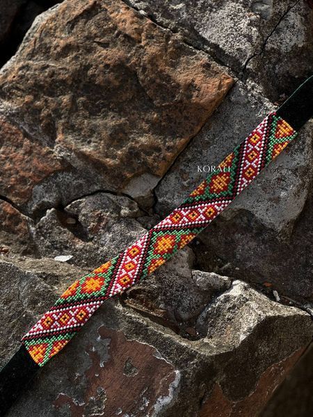 Ribbon necklace "Forest Song" 276 photo