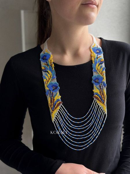 Circular necklace "Blooming Ukraine" 181 photo
