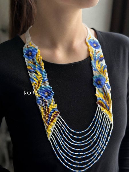 Circular necklace "Blooming Ukraine" 181 photo