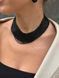 Necklace "Sunset" made of black Japanese beads 2445 photo 2
