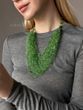 Necklace "Air" bright green 762 photo