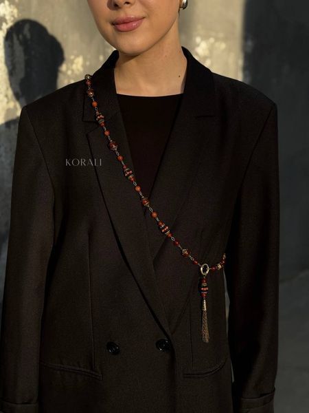 "Honey Glow" necklace made of natural stones 2304 photo