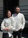 Set of embroidered shirts "Light of the First Dawn" for men and women 798 photo 3