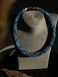 "Svarga" blue and gray harness necklace 337 photo 4