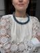 "Svarga" blue and gray harness necklace 337 photo 2