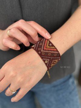 Wide bracelet "Element" with pocket 751 photo