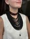 Set of necklace "Corals" and choker "Poltava Roses" 1013 photo 3