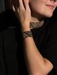 Set "Stuhiya" silanka and bracelet black and gold