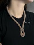 Harness necklace "Marevo" with a pebble 2 photo