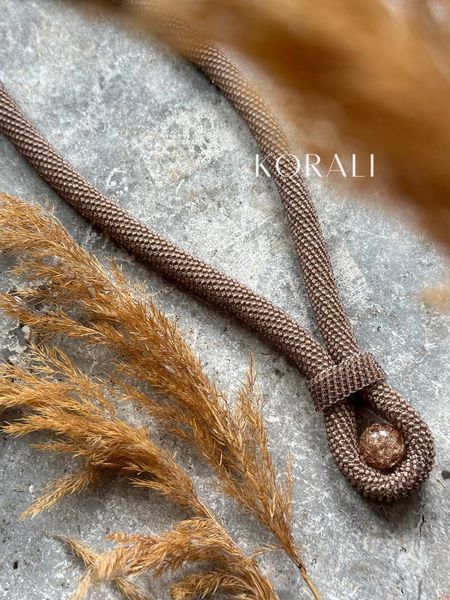 Harness necklace "Marevo" with a pebble 2 photo