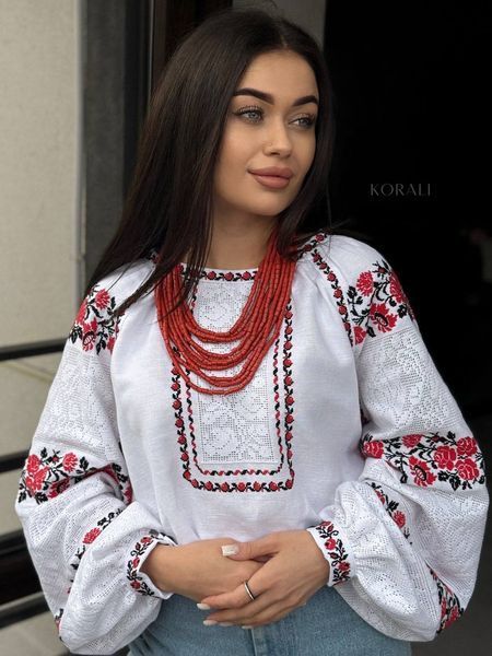 Намисто "Гуцулка Ксеня" з натурального каміння 685 фото