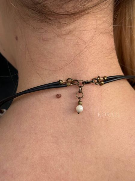 Necklace "Dawn" made of natural stones 2047 photo