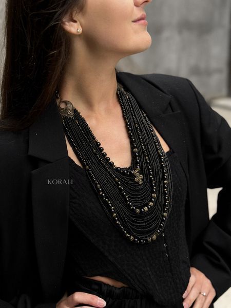 Zgarda is black from natural stones 338 photo