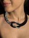 Necklace "Fate" black and white 2335 photo 1