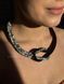 Necklace "Fate" black and white 2335 photo 3