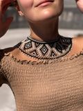 Silyanka "Stephania" beige-black 94 photo