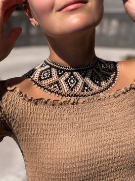 Silyanka "Stephania" beige-black 94 photo