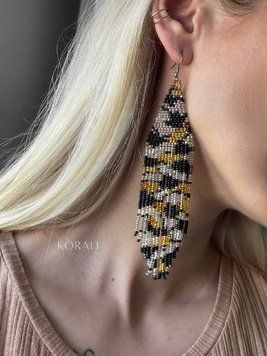 Earrings "Sunset Glow" 961 photo
