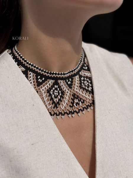 Silyanka "Stephania" beige-black 94 photo