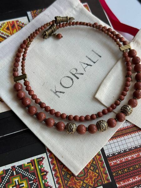Necklace "Star" made of natural stones 2048 photo