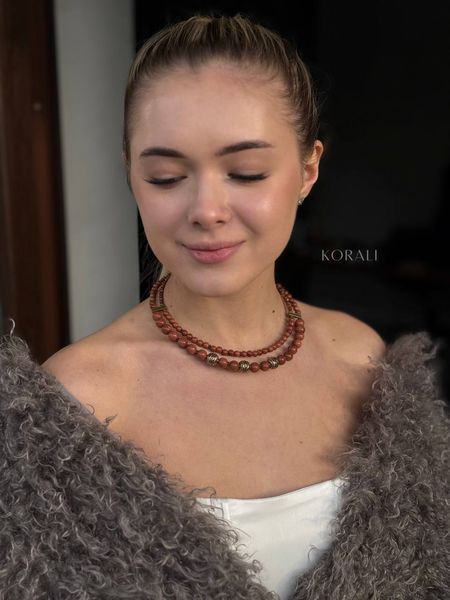 Necklace "Star" made of natural stones 2048 photo