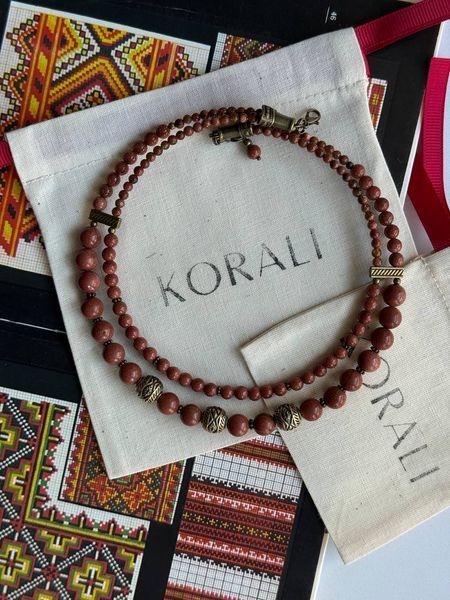 Necklace "Star" made of natural stones 2048 photo