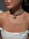 Aquamarine necklace "Crimson Sun" (38 cm) 2403-1 photo 3