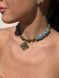 Aquamarine necklace "Crimson Sun" (38 cm) 2403-1 photo 1